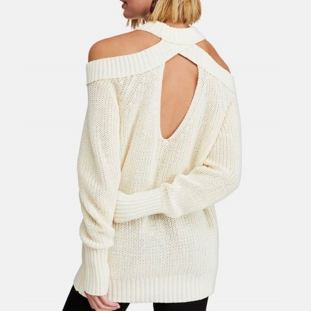 NWOT FREE PEOPLE Half Moon Bay Sweater - Picture 4 of 8